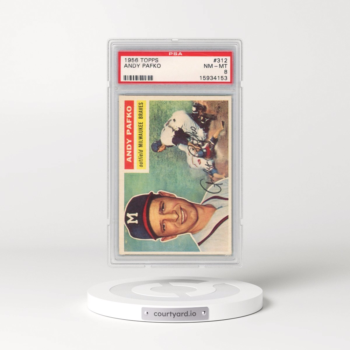 1956 Topps #312 Andy Pafko (PSA 8 NM-MT)