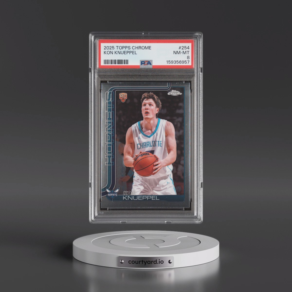 2025 Topps Chrome #254 Kon Knueppel (PSA 8 NM-MT)