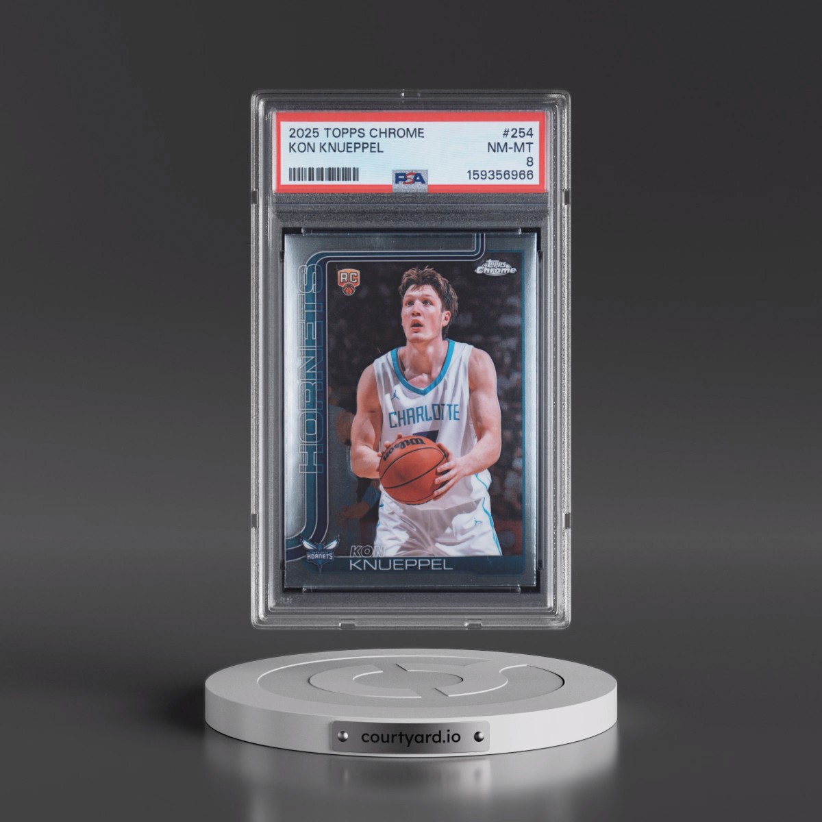 2025 Topps Chrome #254 Kon Knueppel (PSA 8 NM-MT)