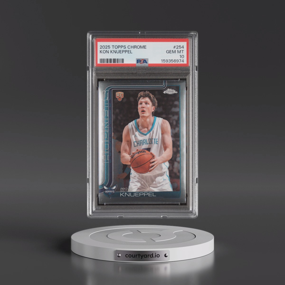 2025 Topps Chrome #254 Kon Knueppel (PSA 10 GEM MINT)
