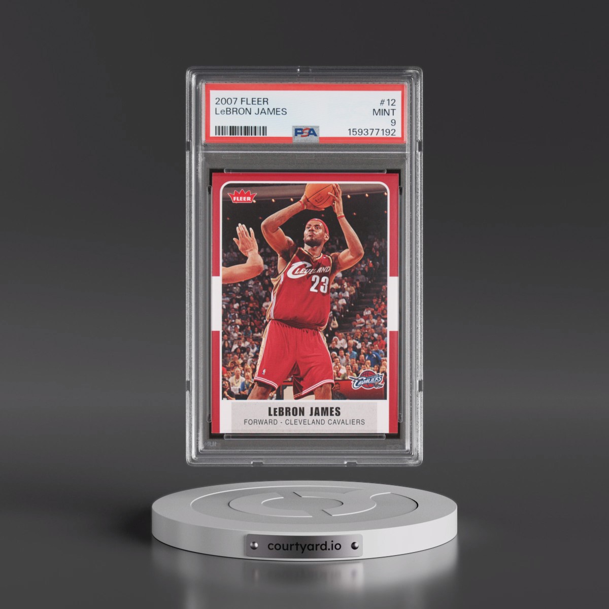 2007 Fleer LeBron James #12 PSA 9