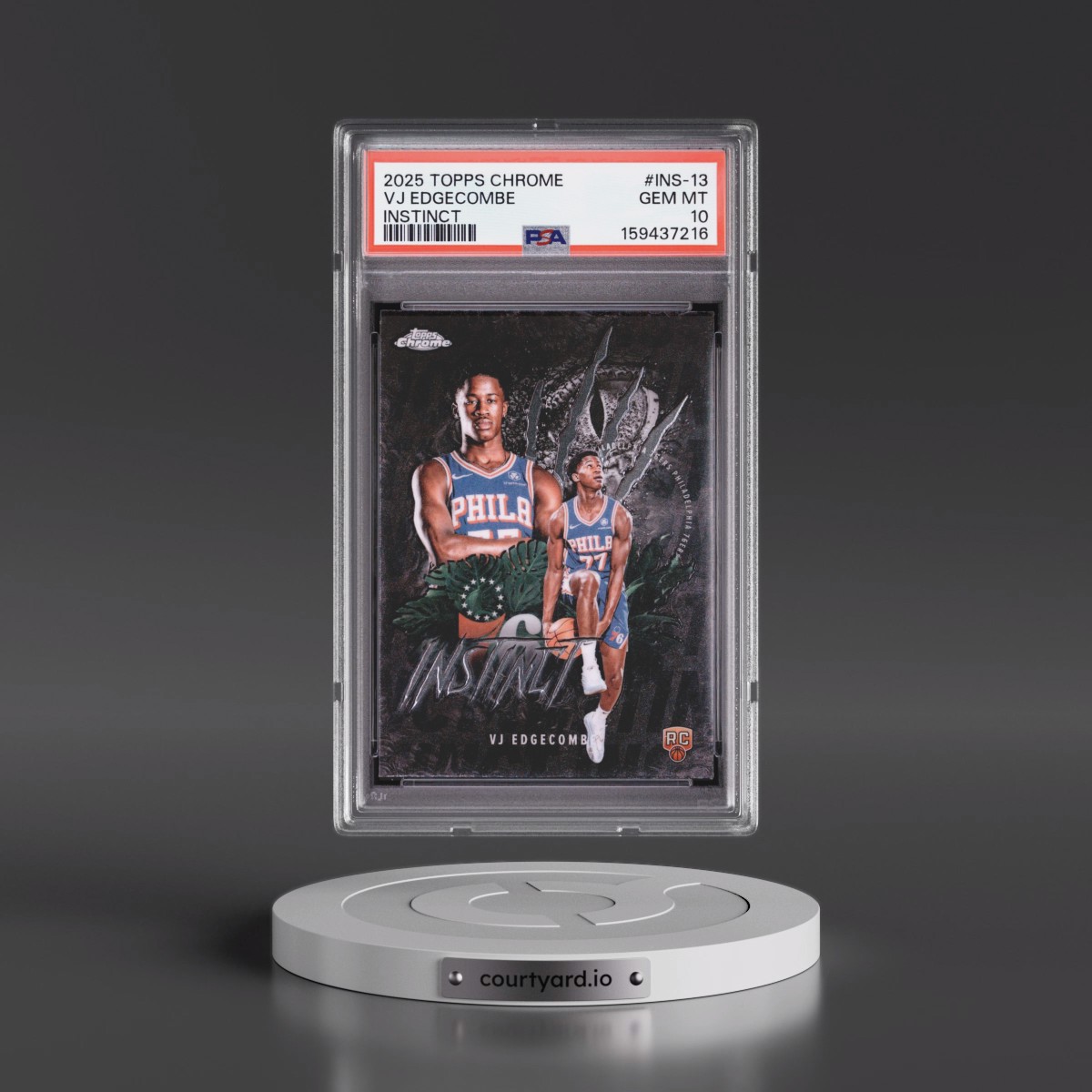2025 Topps Chrome Instinct #INS-13 VJ Edgecombe (PSA 10 GEM MINT)