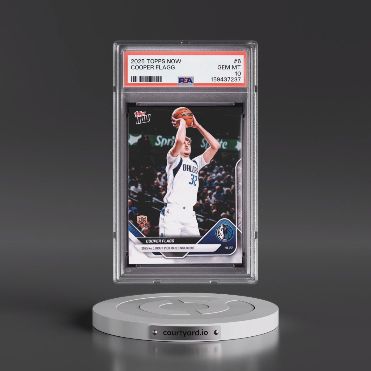 2025 Topps Now #6 Cooper Flagg (PSA 10 GEM MINT)