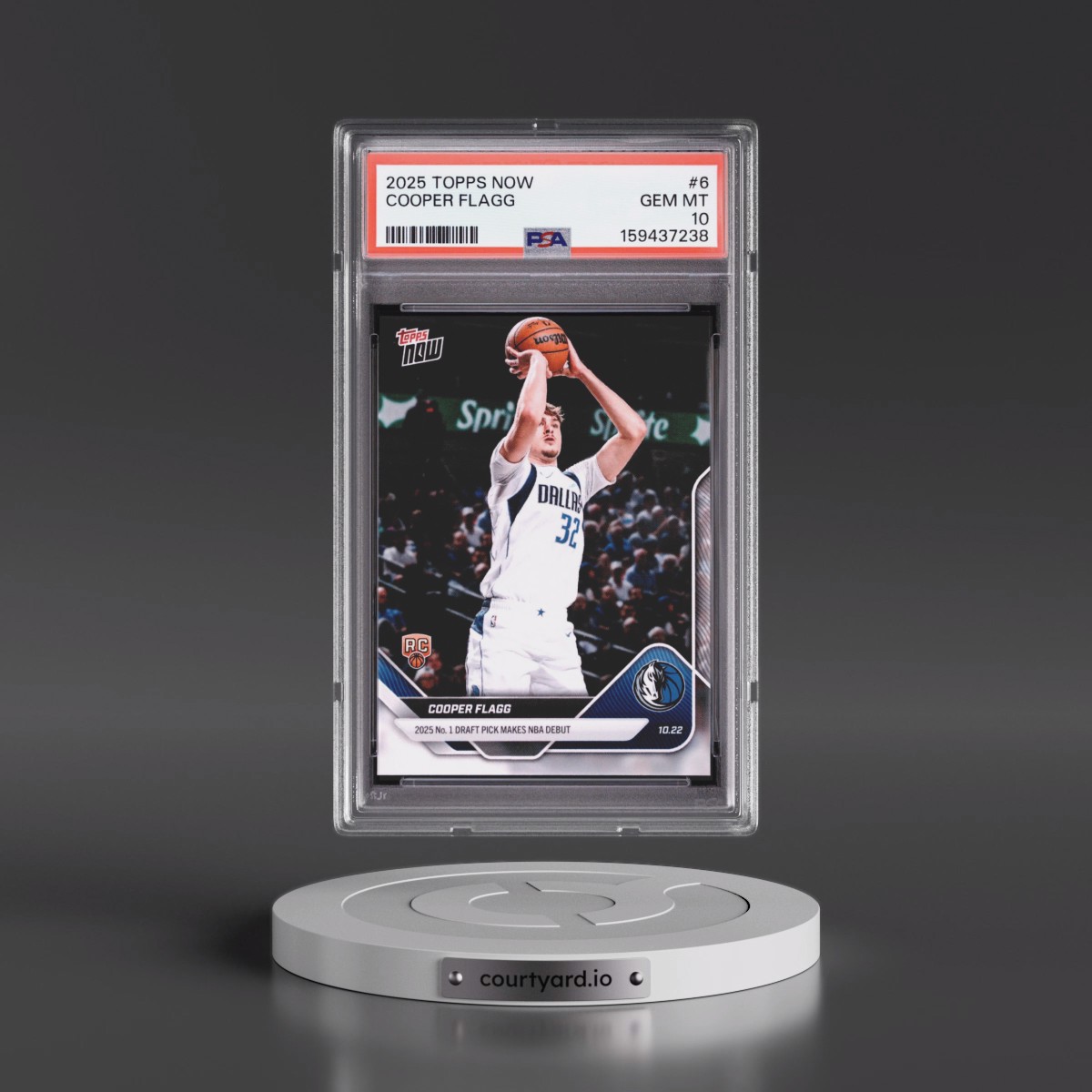 2025 Topps Now #6 Cooper Flagg (PSA 10 GEM MINT)