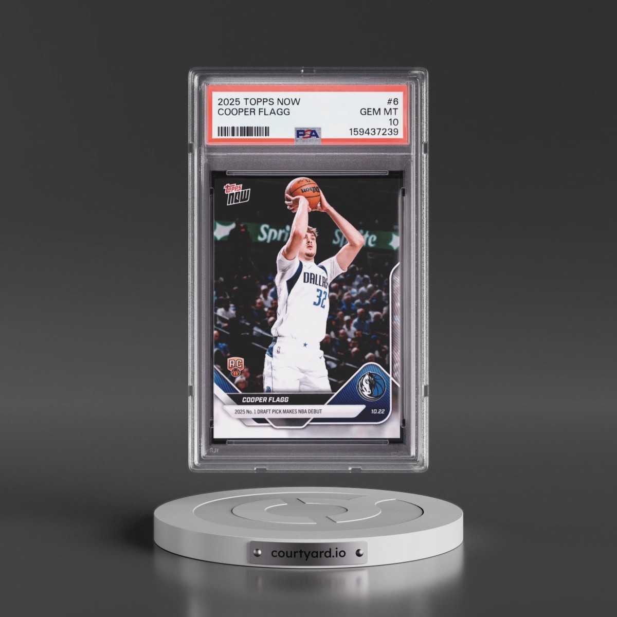 2025 Topps Now #6 Cooper Flagg (PSA 10 GEM MINT)
