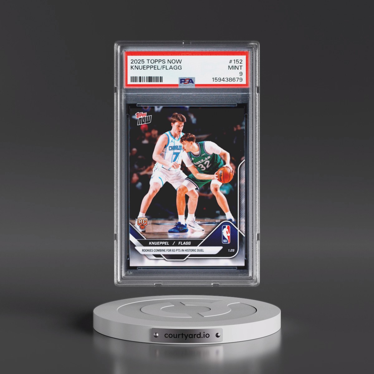 2025 Topps Now #152 Cooper Flagg/Kon Knueppel (PSA 9 MINT)