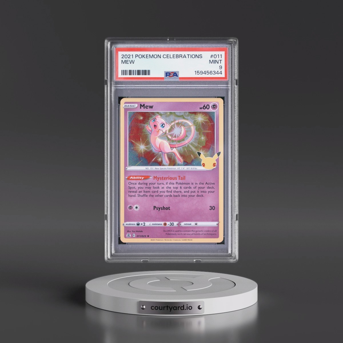 2021 Pokémon Celebrations #011 Mew (PSA 9 MINT)