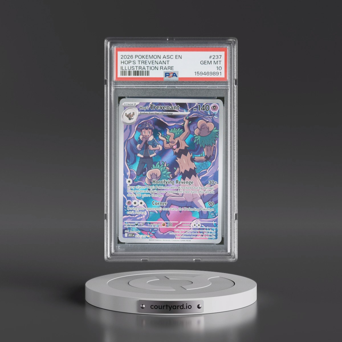 2026 Pokémon Asc EN-Ascended Heroes #237 Hop's Trevenant - Illustration Rare (PSA 10 GEM MINT)