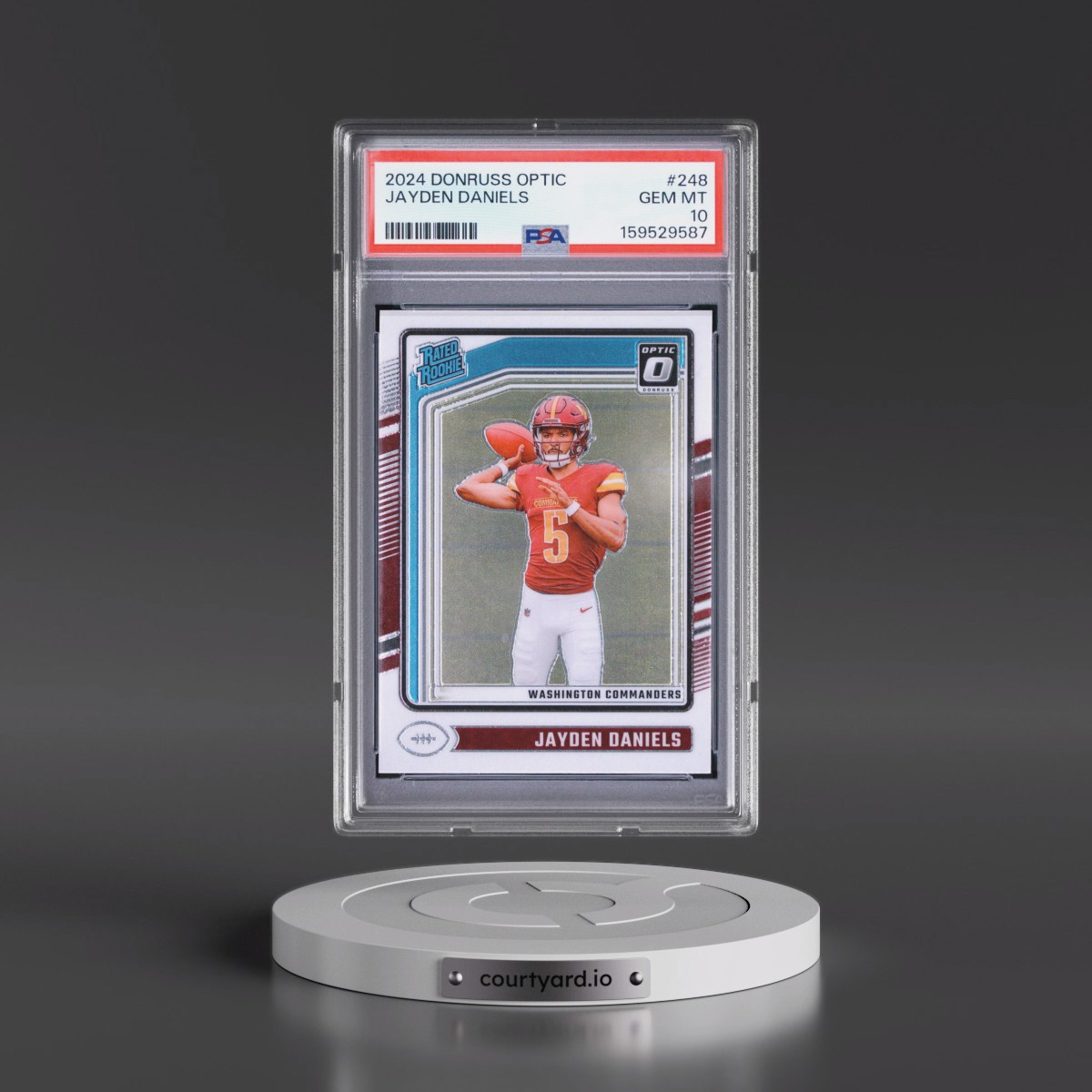 2024 Panini Donruss Optic #248 Jayden Daniels (PSA 10 GEM MINT)