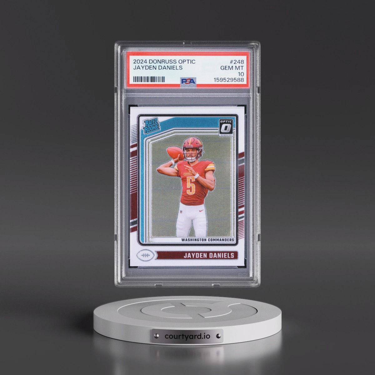 2024 Panini Donruss Optic #248 Jayden Daniels (PSA 10 GEM MINT)