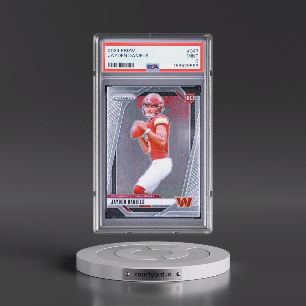 2024 Panini Prizm #347 Jayden Daniels (PSA 9 MINT)
