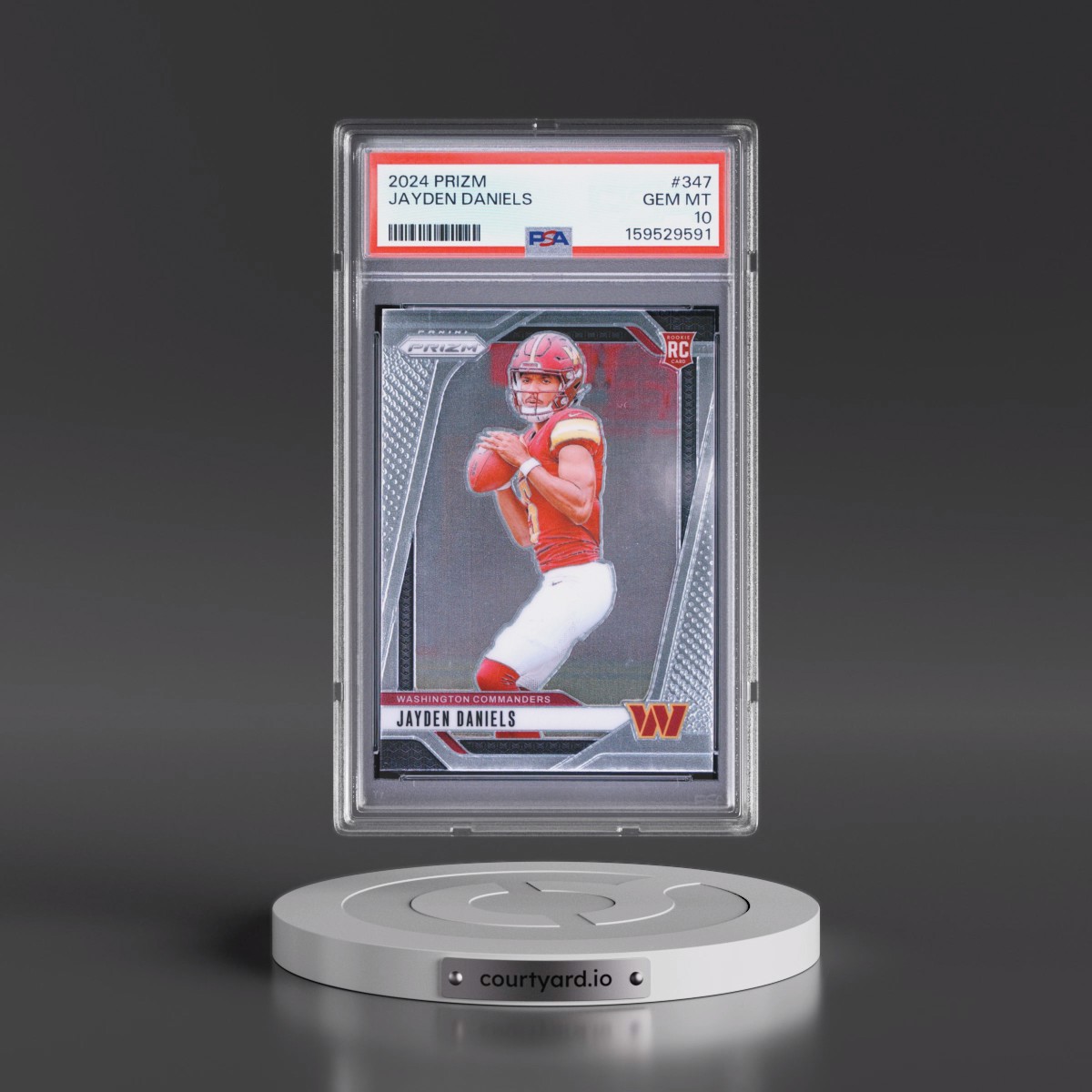 2024 Panini Prizm #347 Jayden Daniels (PSA 10 GEM MINT)