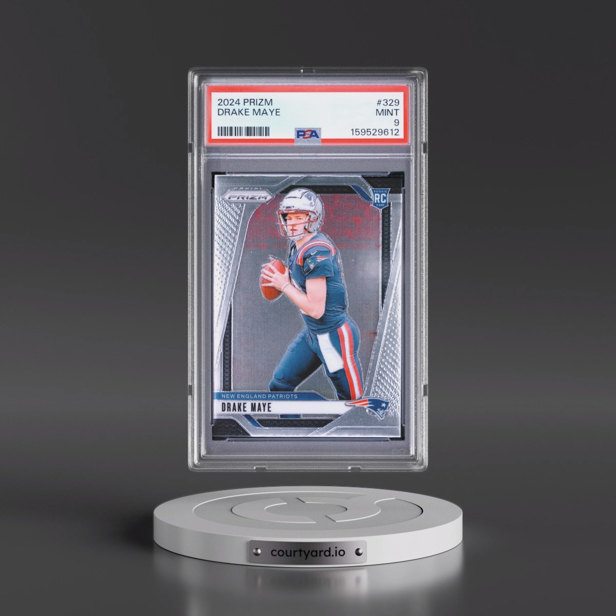 2024 Panini Prizm #329 Drake Maye (PSA 9 MINT)