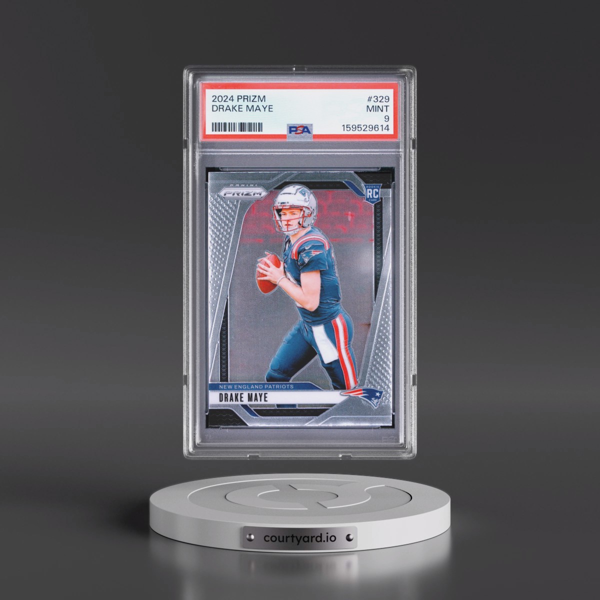 2024 Panini Prizm #329 Drake Maye (PSA 9 MINT)