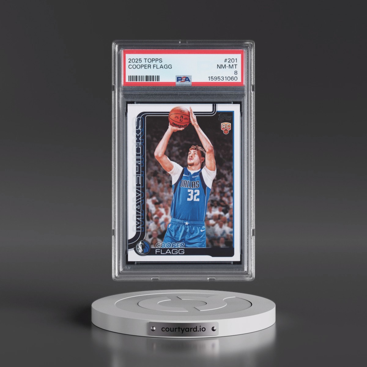 2025 Topps #201 Cooper Flagg (PSA 8 NM-MT)