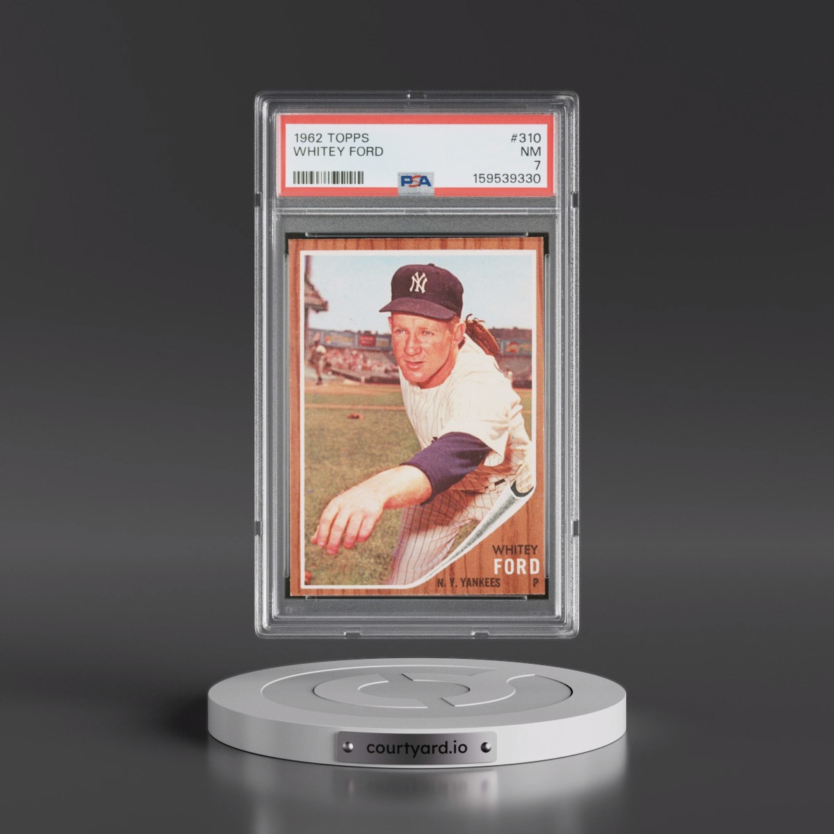 1962 Topps #310 Whitey Ford (PSA 7 NM)