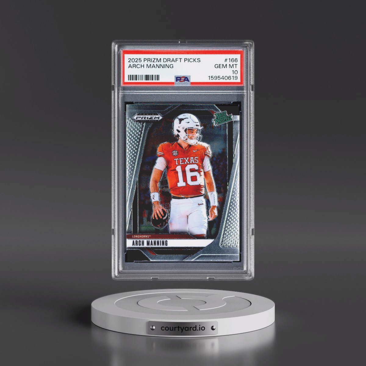 2025 Panini Prizm Draft Picks #166 Arch Manning (PSA 10 GEM MINT)