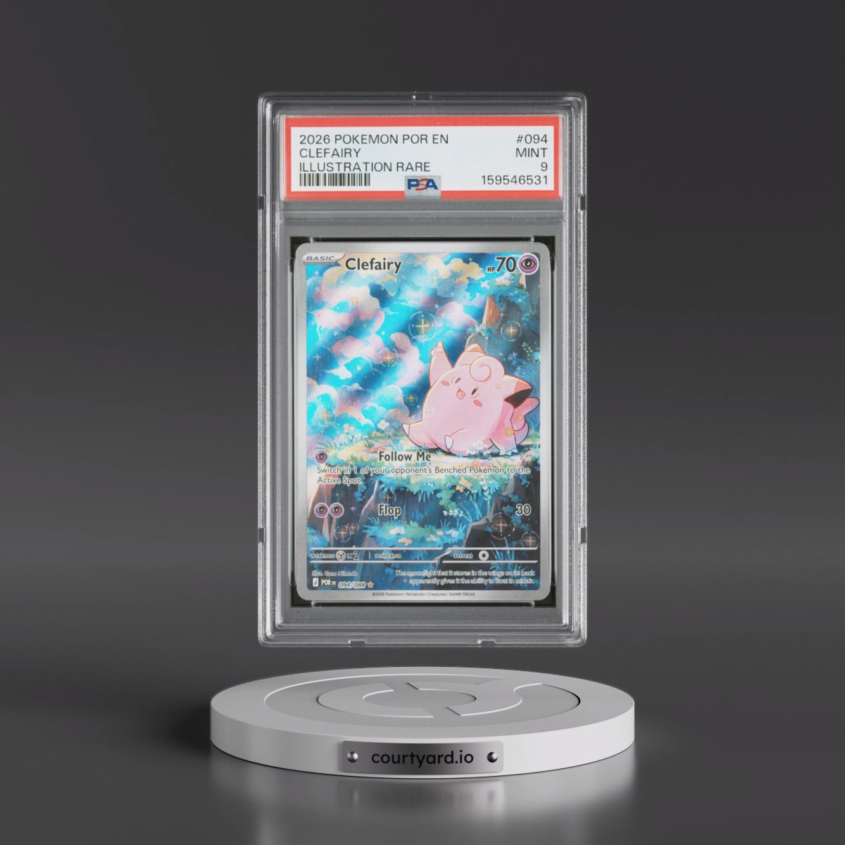 2026 Pokémon Por EN-Perfect Order #094 Clefairy - Illustration Rare (PSA 9 MINT)