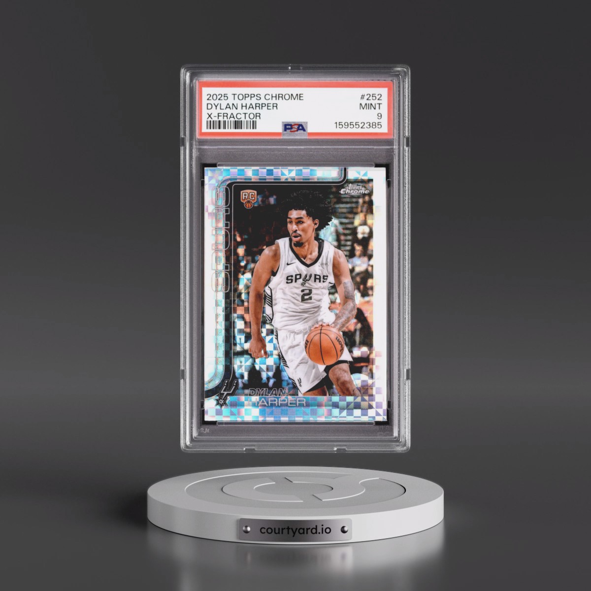 2025 Topps Chrome #252 Dylan Harper - X-Fractor (PSA 9 MINT)