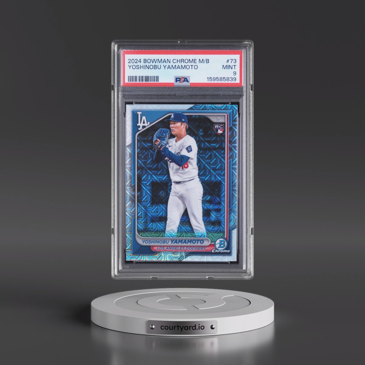 2024 Bowman Chrome Mega Box #73 Yoshinobu Yamamoto (PSA 9 MINT)