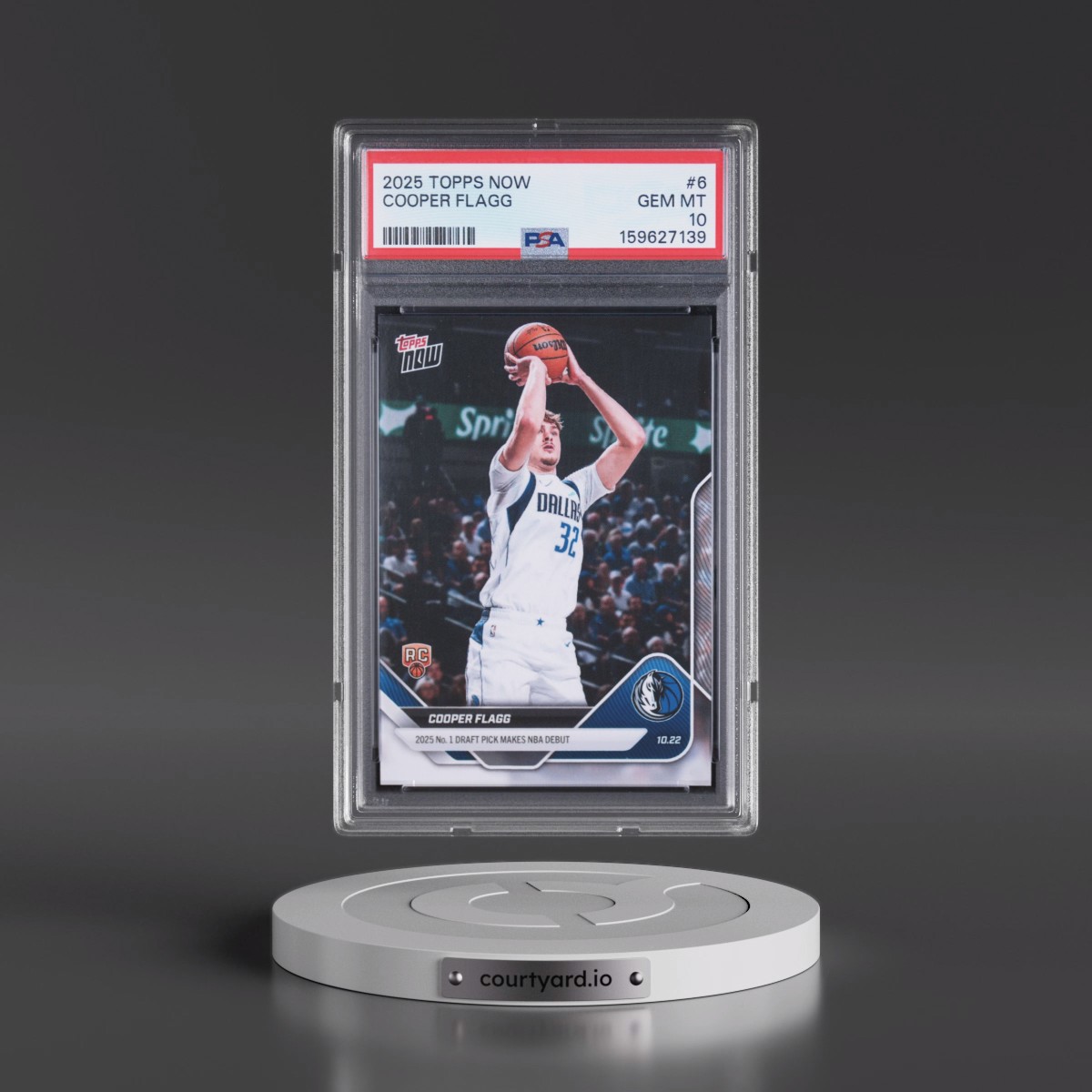 2025 Topps Now #6 Cooper Flagg (PSA 10 GEM MINT)
