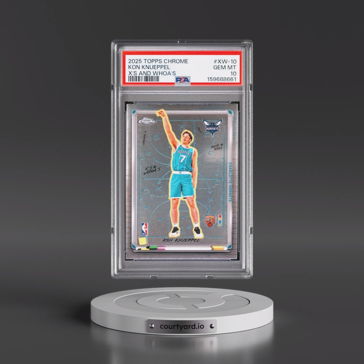 2025 Topps Chrome X's and Whoa's #XW-10 Kon Knueppel (PSA 10 GEM MINT)