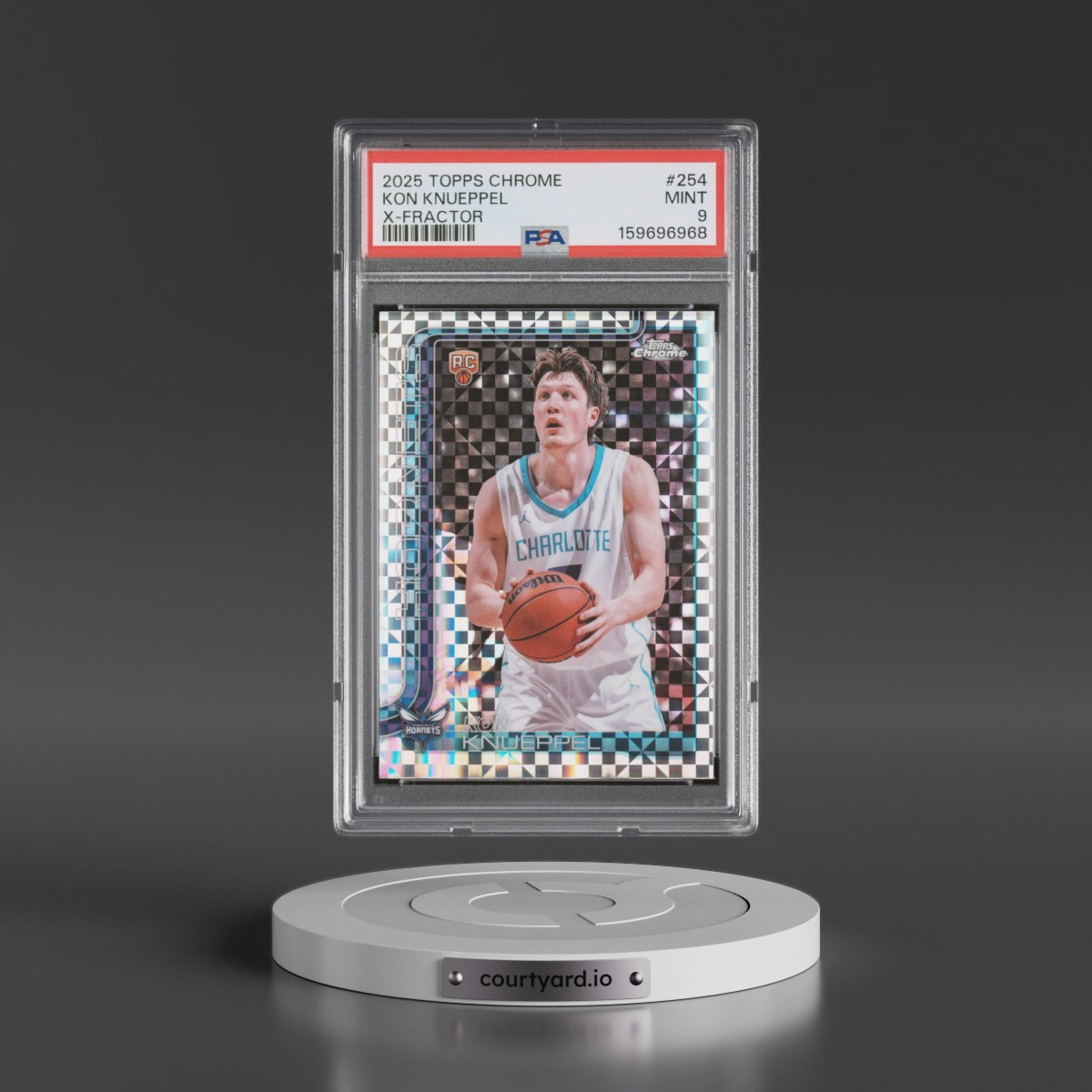 2025 Topps Chrome #254 Kon Knueppel - X-Fractor (PSA 9 MINT)
