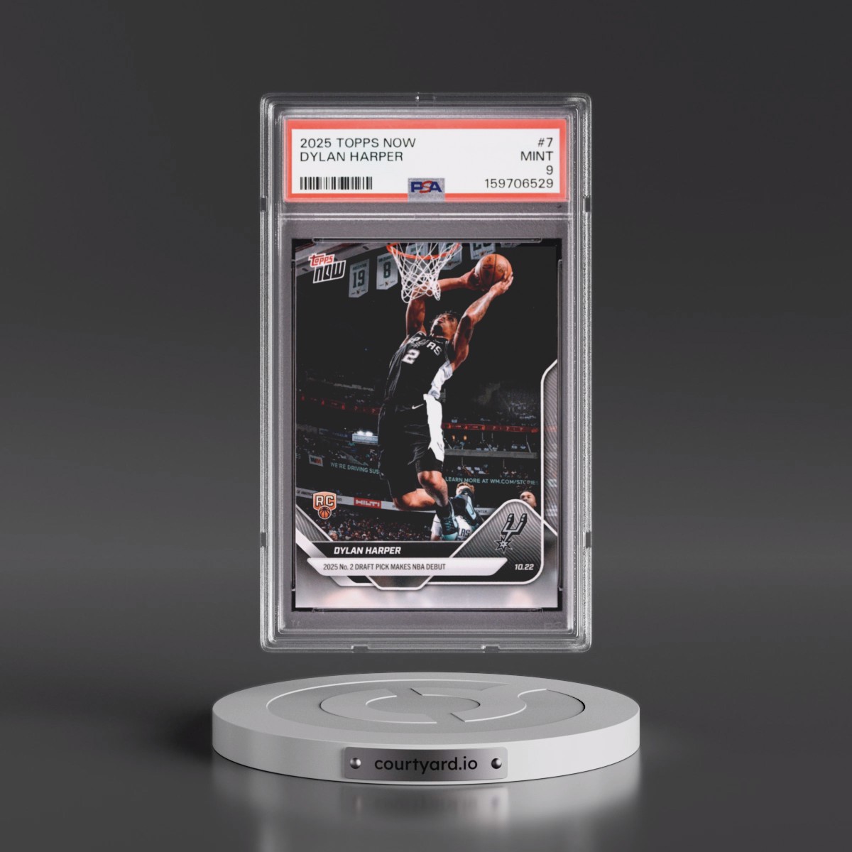 2025 Topps Now #7 Dylan Harper (PSA 9 MINT)