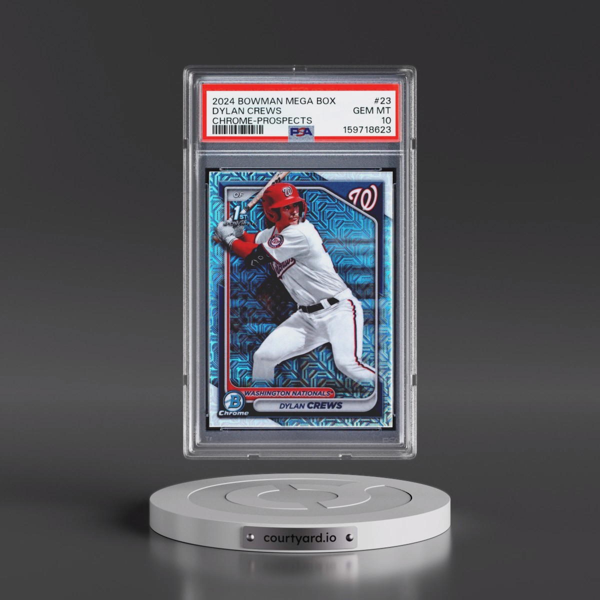 2024 Bowman Mega Box Chrome Prospects #23 Dylan Crews (PSA 10 GEM MINT)