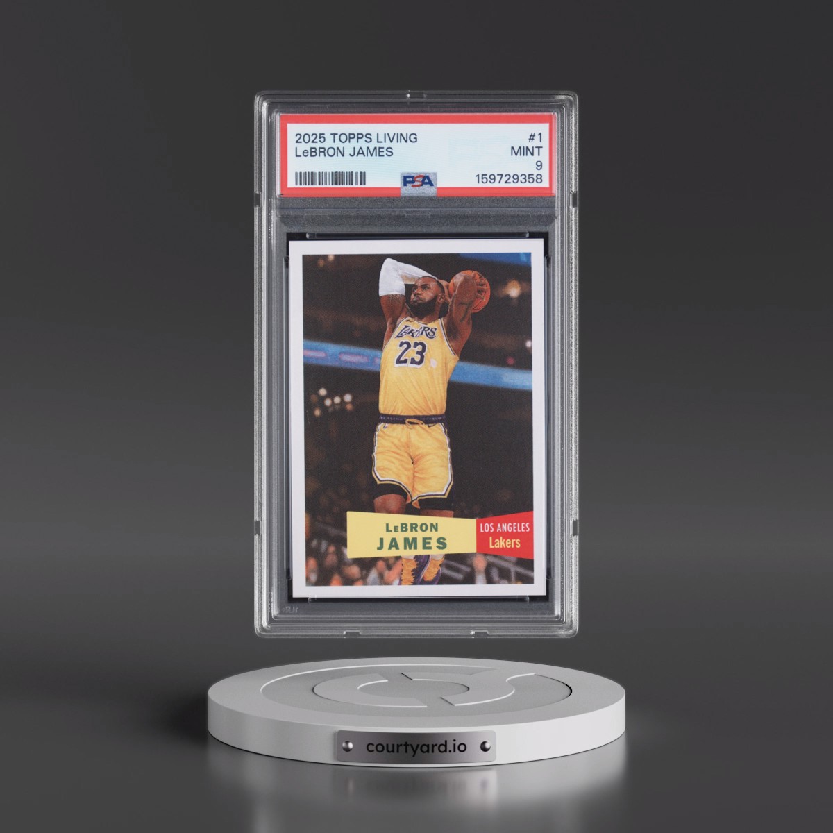 2025 Topps Living LeBron James #1 PSA 9