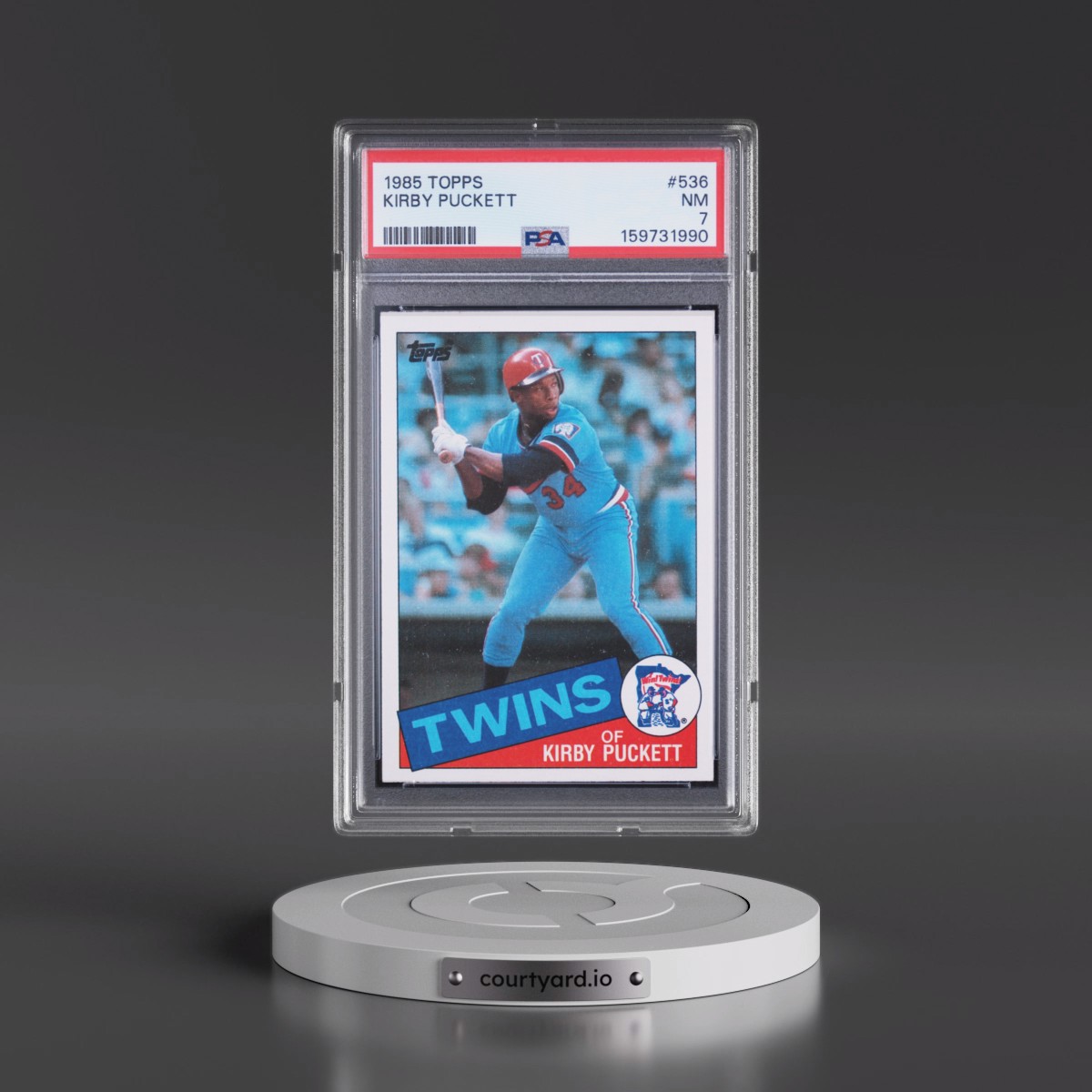 1985 Topps #536 Kirby Puckett (PSA 7 NM)