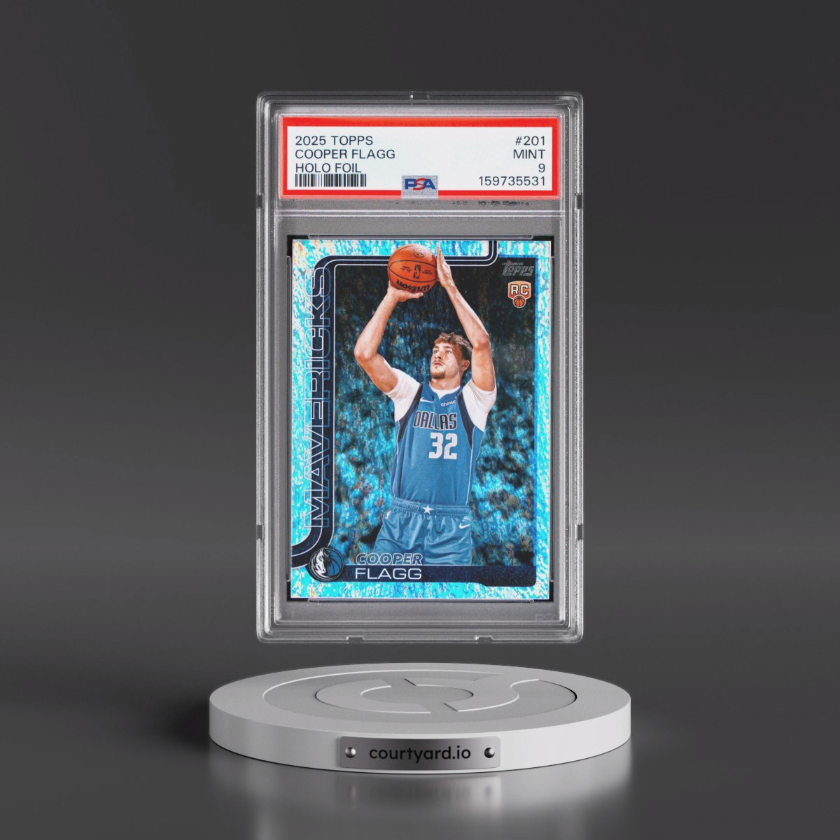 2025 Topps #201 Cooper Flagg - Holo Foil (PSA 9 MINT)