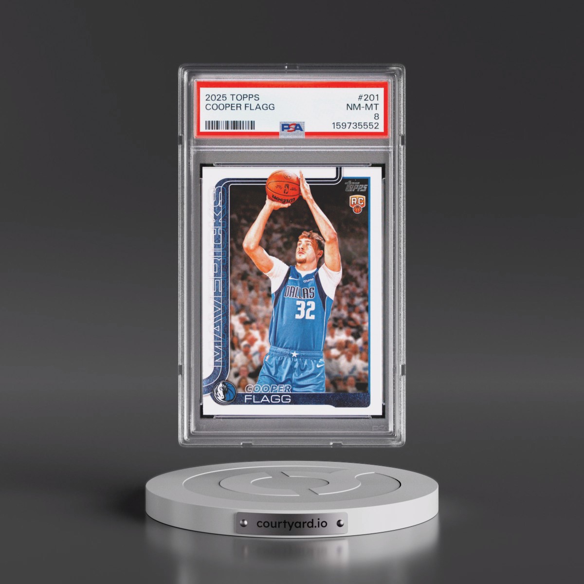 2025 Topps #201 Cooper Flagg (PSA 8 NM-MT)
