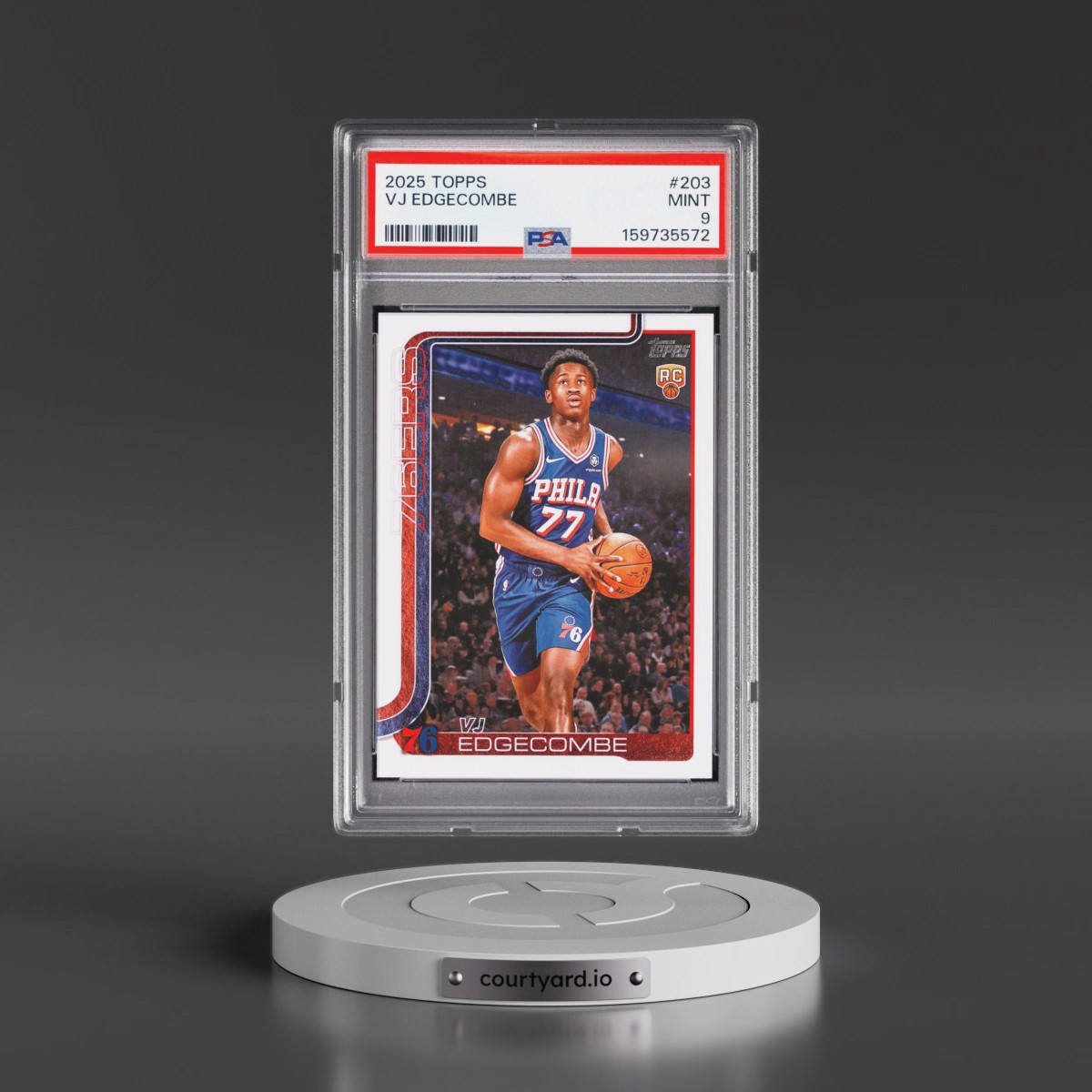 2025 Topps #203 VJ Edgecombe (PSA 9 MINT)