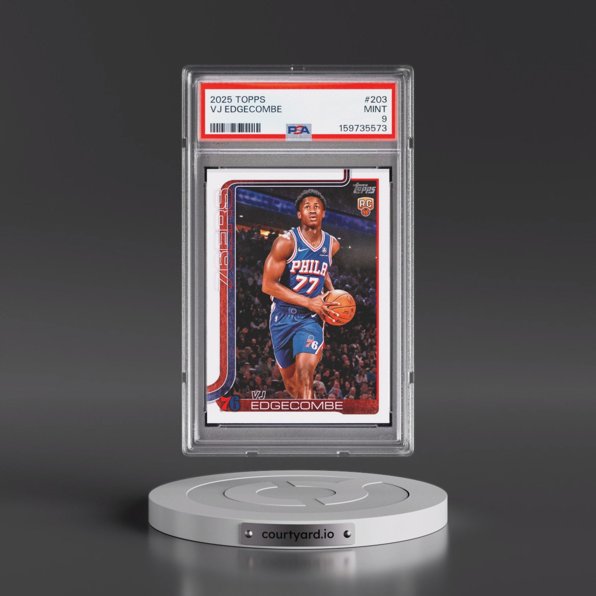 2025 Topps #203 VJ Edgecombe (PSA 9 MINT)