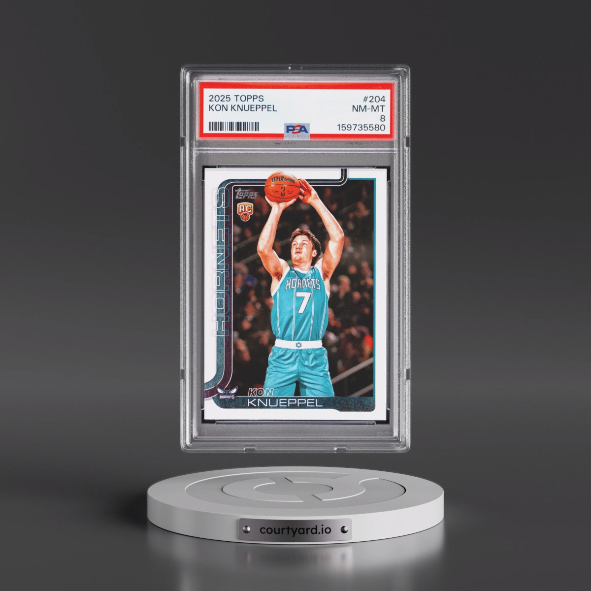 2025 Topps #204 Kon Knueppel (PSA 8 NM-MT)