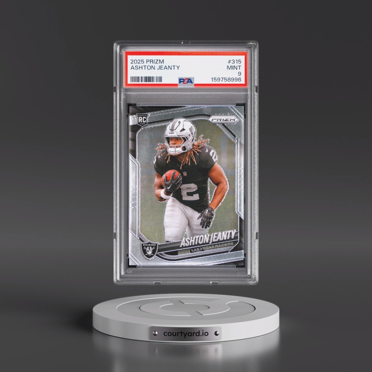 2025 Panini Prizm Ashton Jeanty #315 PSA 9