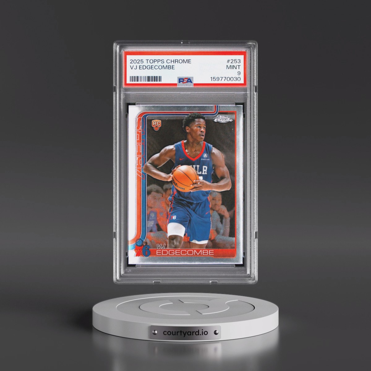 2025 Topps Chrome #253 VJ Edgecombe (PSA 9 MINT)