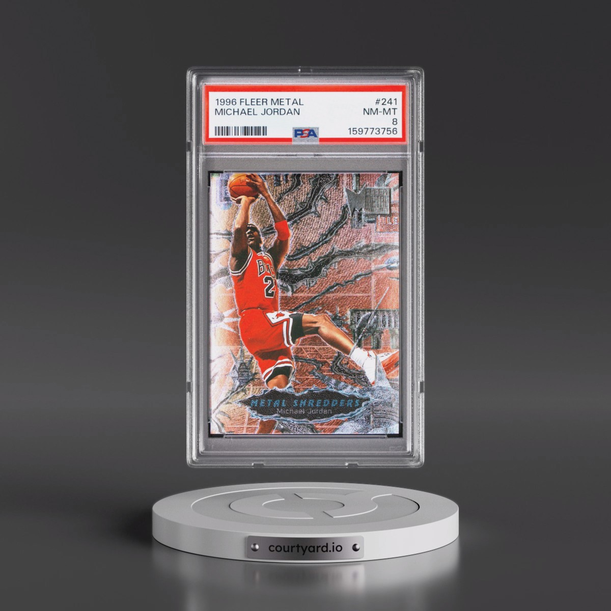 1996 Metal Michael Jordan #241 PSA 8