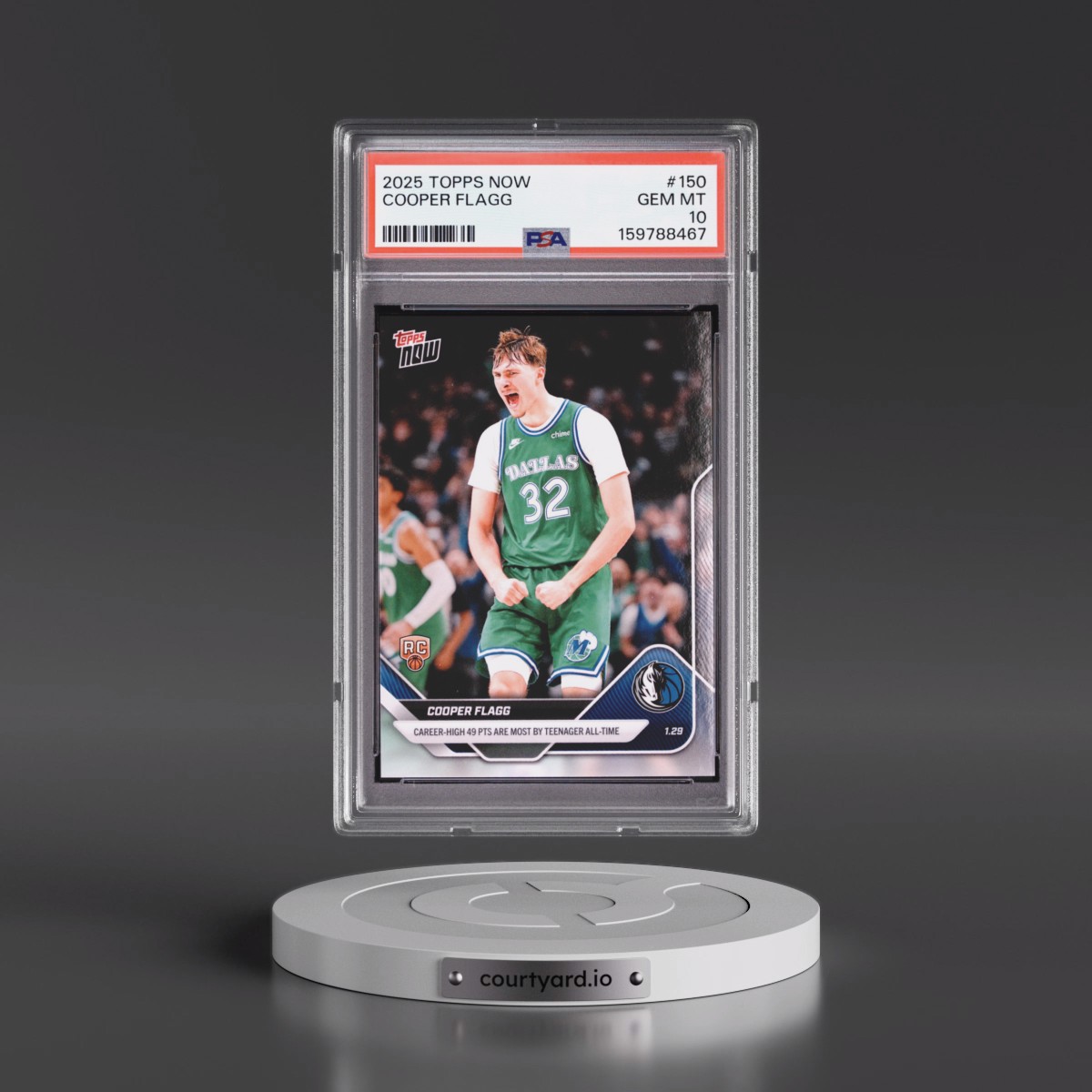 2025 Topps Now #150 Cooper Flagg (PSA 10 GEM MINT)
