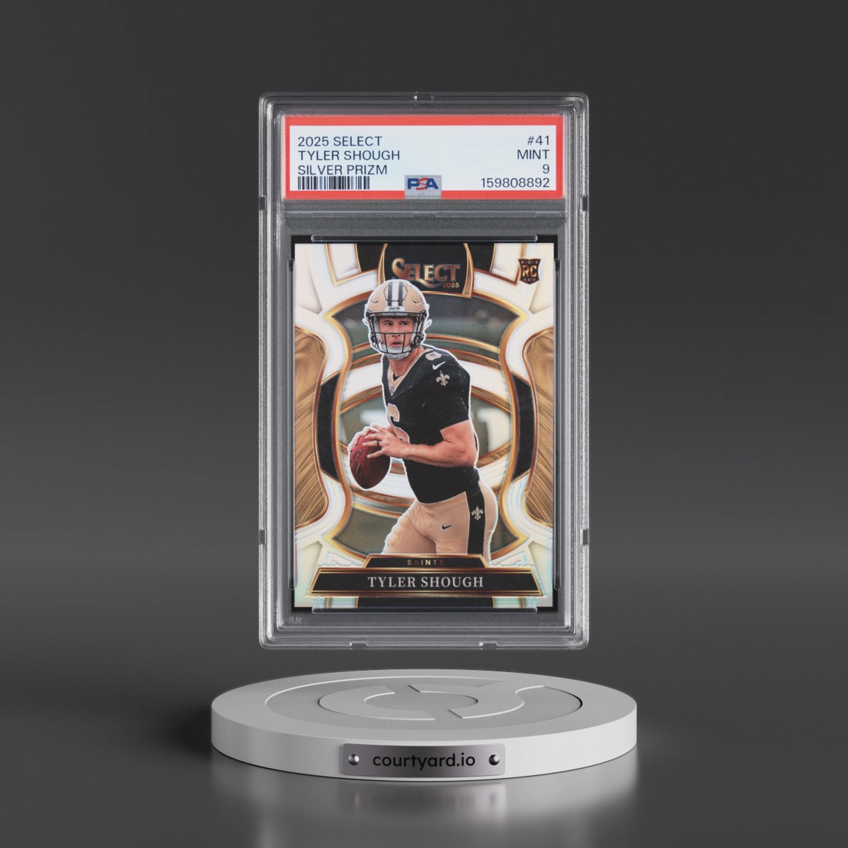 2025 Panini Select #41 Tyler Shough - Silver Prizm (PSA 9 MINT)