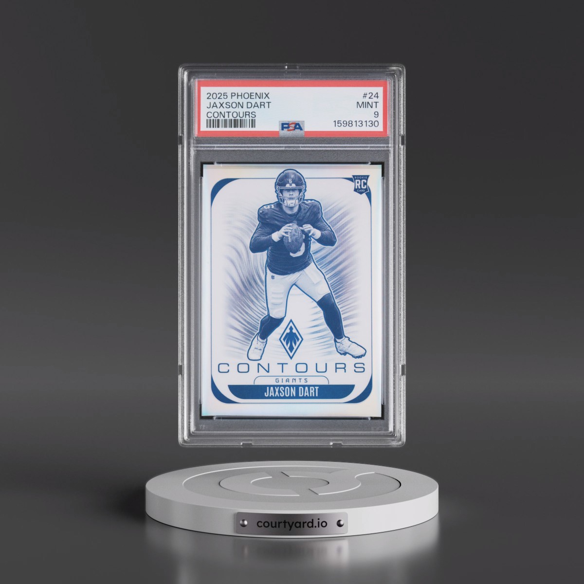 2025 Panini Phoenix Contours #24 Jaxson Dart (PSA 9 MINT)