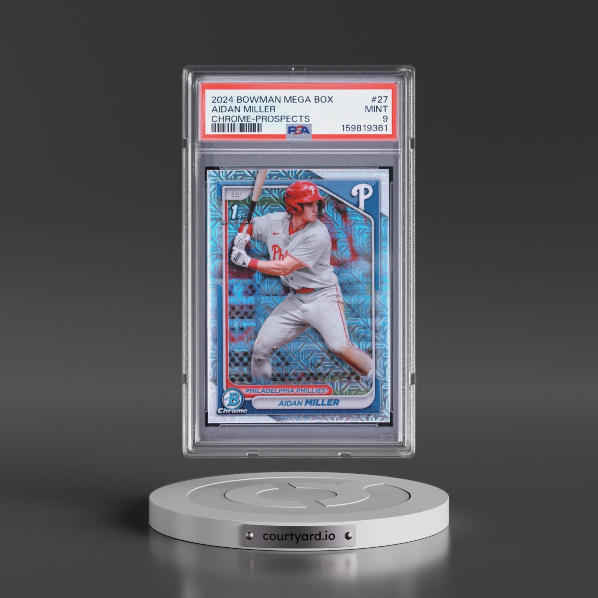2024 Bowman Mega Box Chrome Prospects #27 Aidan Miller (PSA 9 MINT)