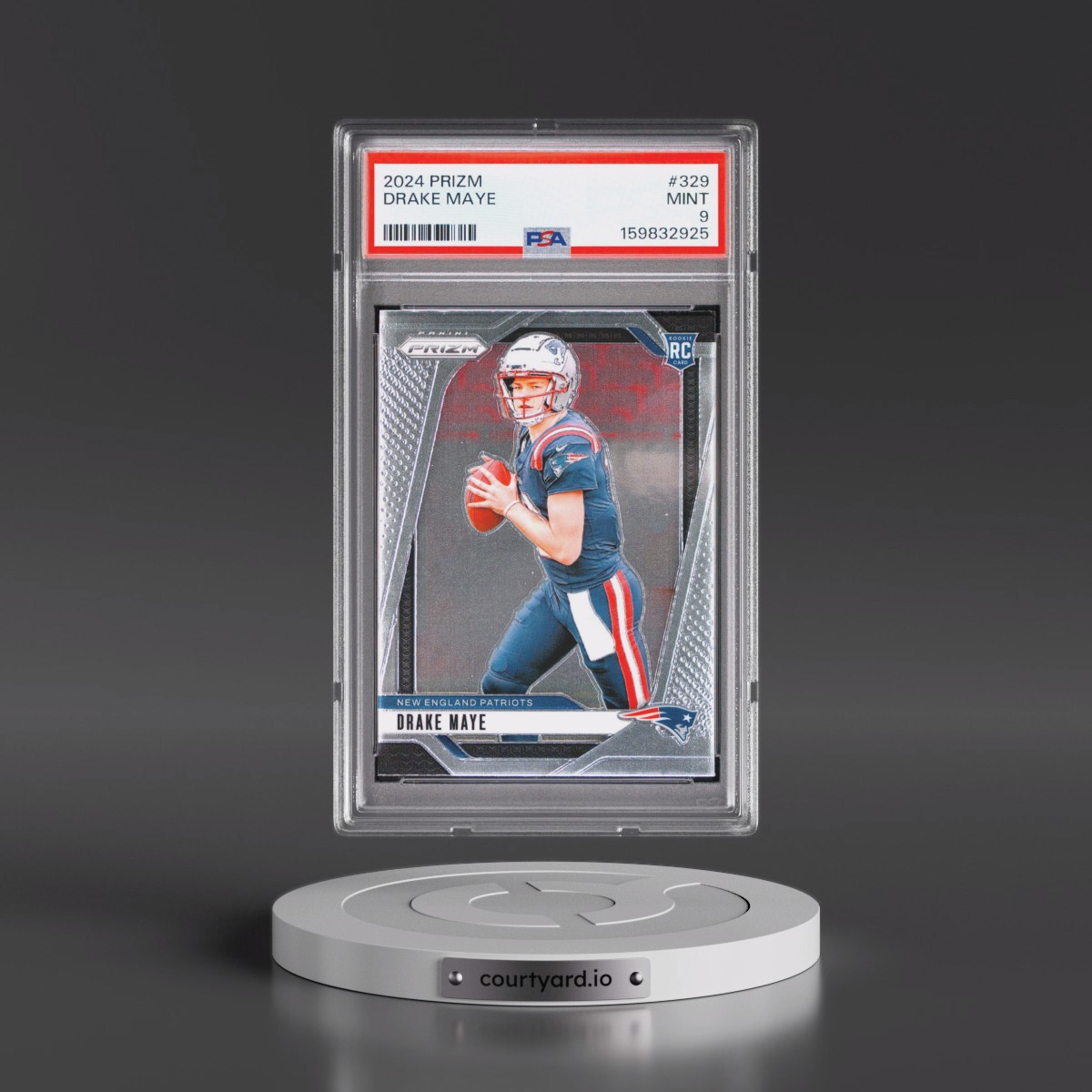 2024 Panini Prizm #329 Drake Maye (PSA 9 MINT)