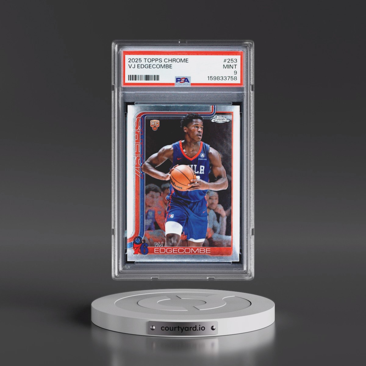 2025 Topps Chrome #253 VJ Edgecombe (PSA 9 MINT)