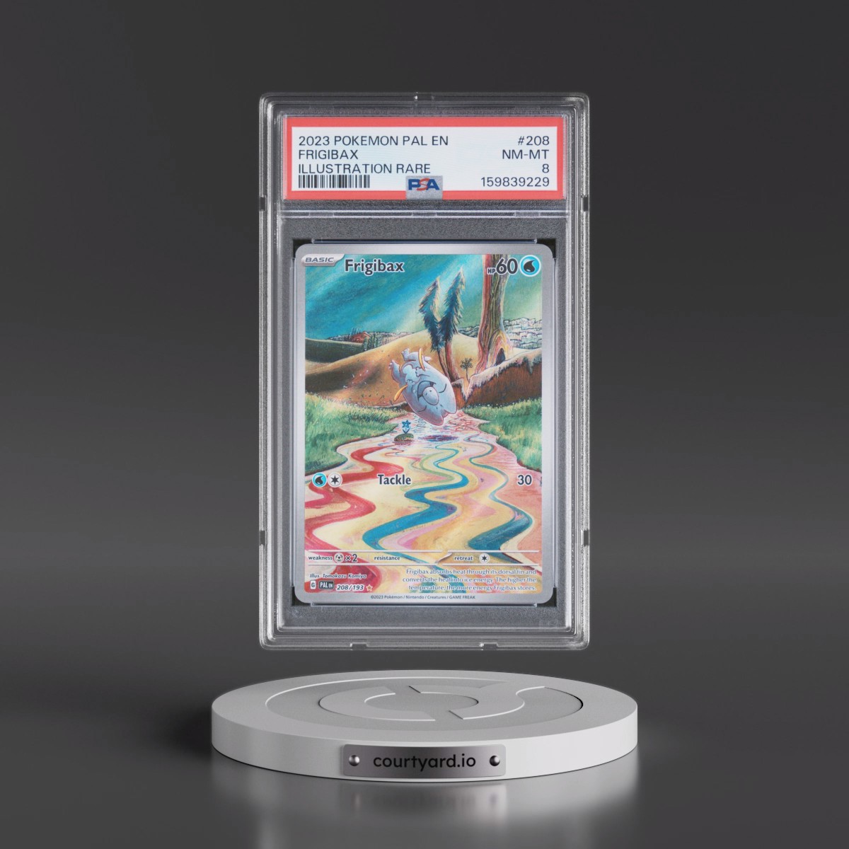 2023 Pokémon Pal EN-Paldea Evolved #208 Frigibax - Illustration Rare (PSA 8 NM-MT)