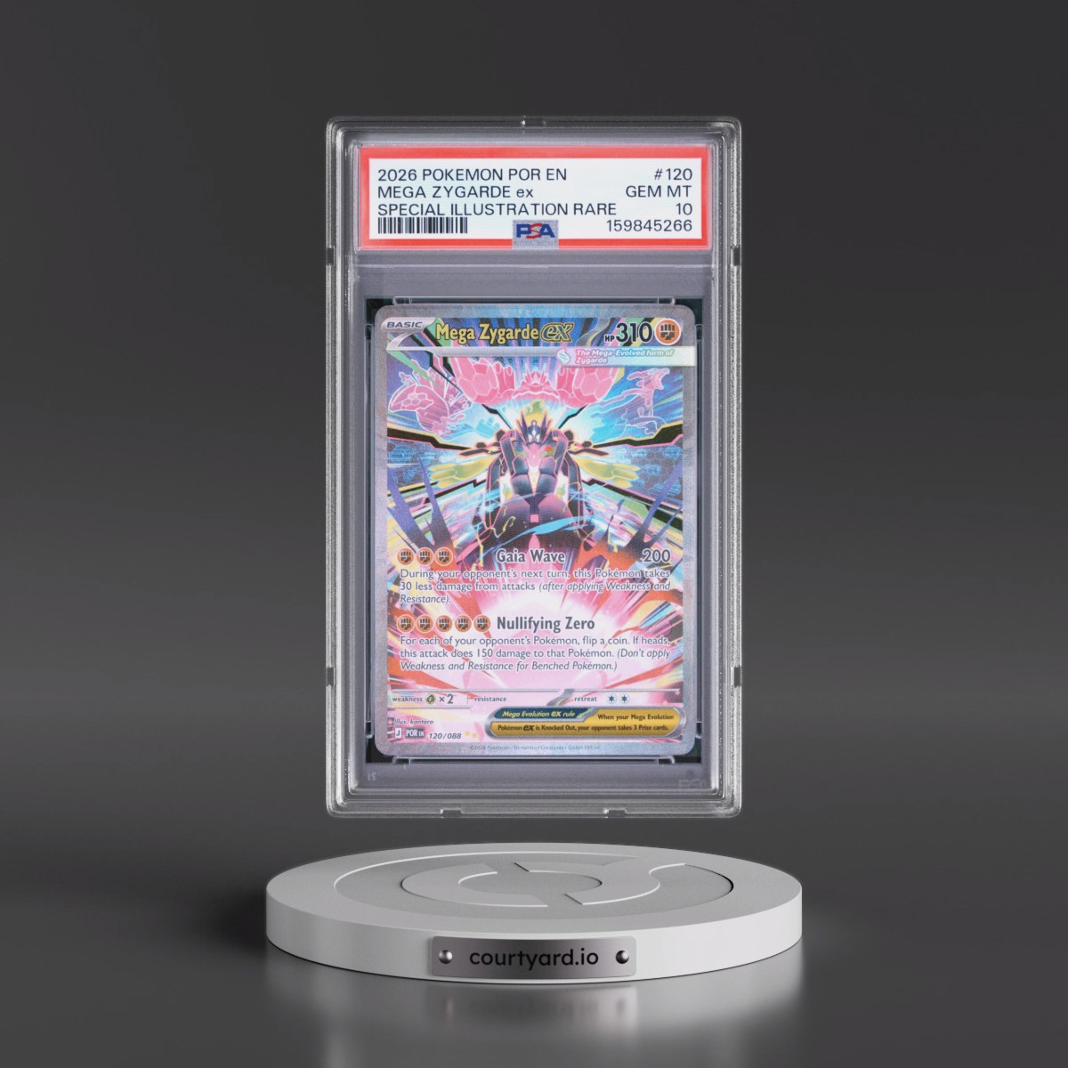 2026 Pokémon Por EN-Perfect Order Mega Zygarde EX - Holo Special Illustration Rare #120 PSA 10
