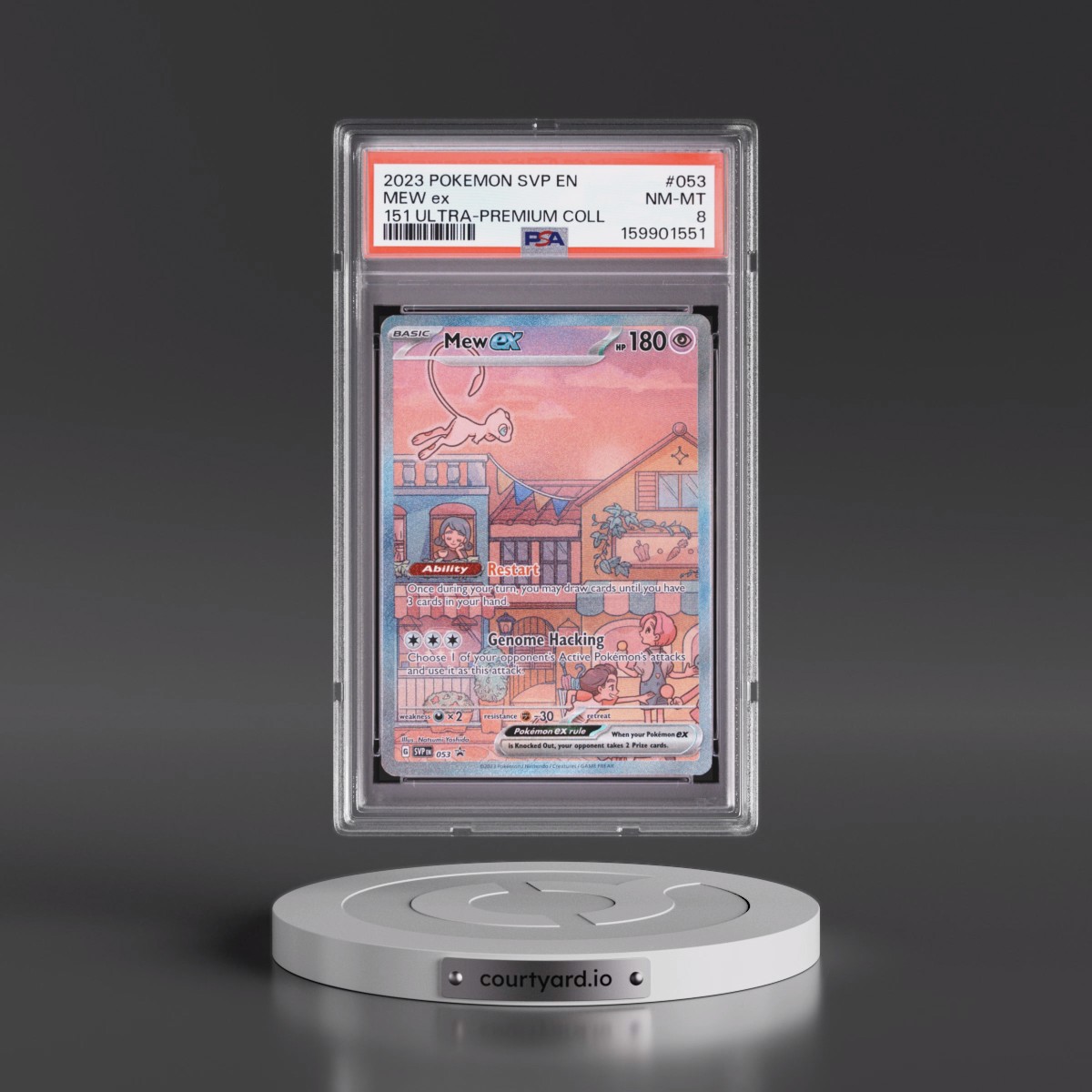 2023 Pokémon Svp EN-SV Black Star Promo #053 Mew EX - Holo 151 Ultra-Premium Collection (PSA 8 NM-MT)