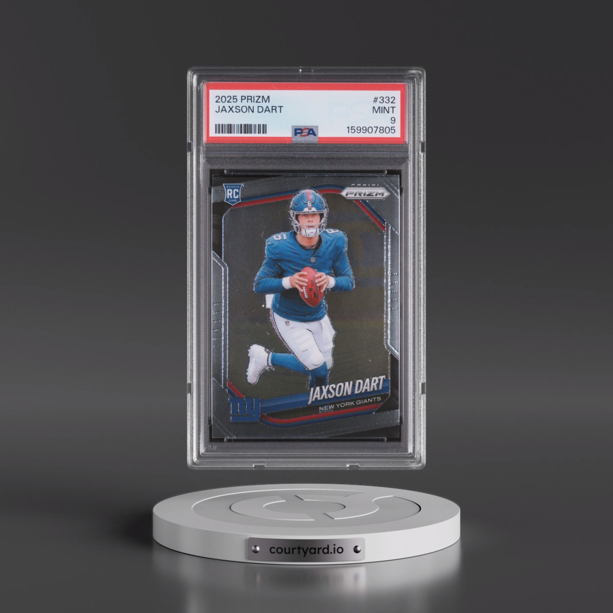2025 Panini Prizm #332 Jaxson Dart (PSA 9 MINT)