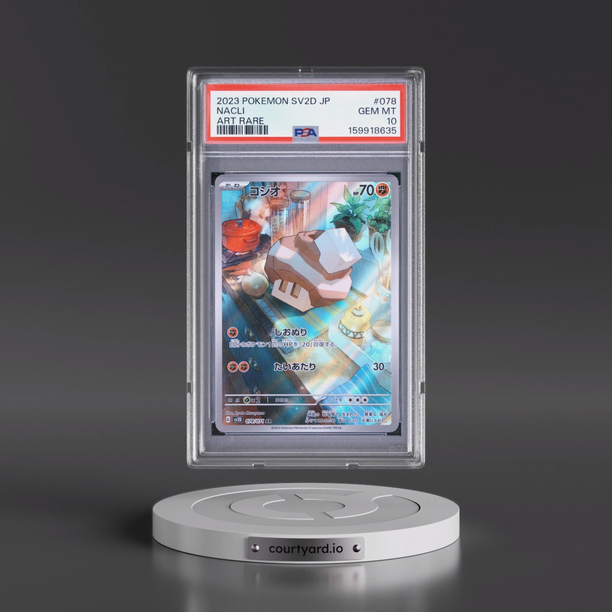 2023 Pokémon Sv2d-Clay Burst #078 Nacli - Art Rare (PSA 10 GEM MINT)
